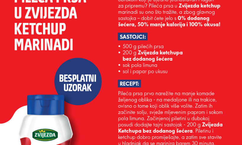 Pileća prsa u Zvijezda Ketchup marinadi